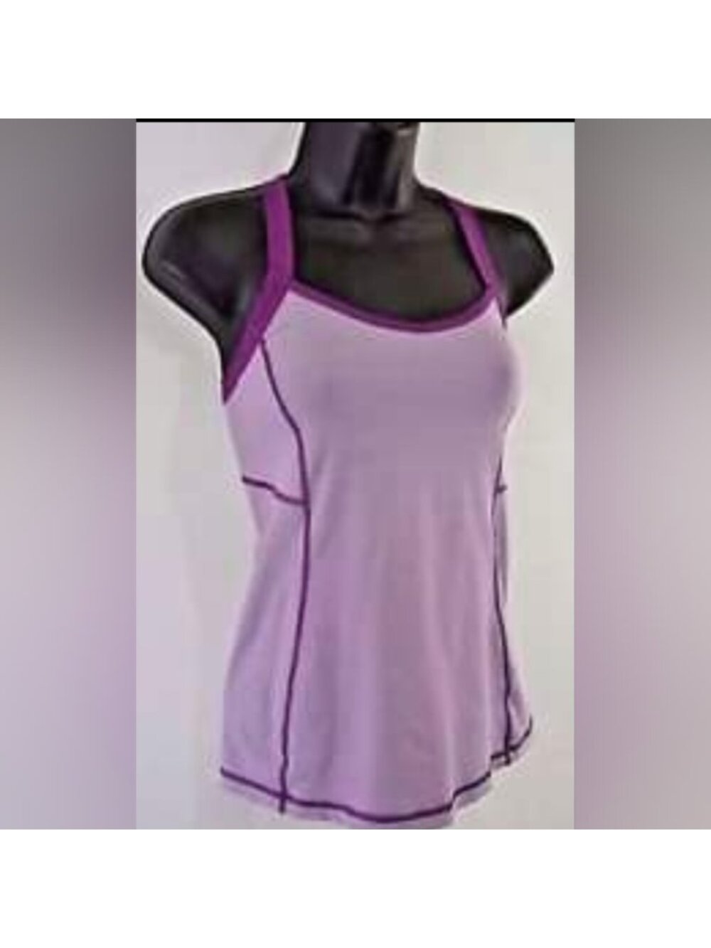 Lululemon Run Zoom Tank singlet potion purple wee stripe - Picture 2 of 9